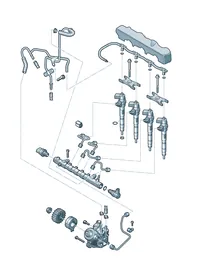High pressure pump — VW GTI factory diagram