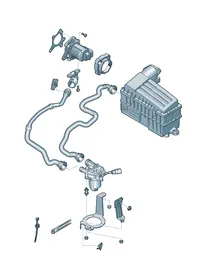 Secondary air pump — VW GTI factory diagram