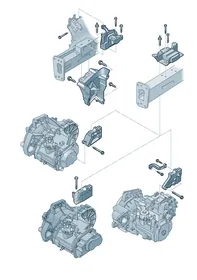 Mounting parts — VW GTI factory diagram