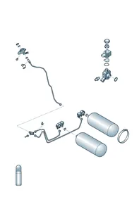 Gas supply system — VW GTI factory diagram
