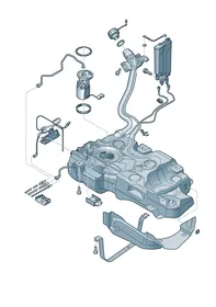 Fuel tank — VW GTI factory diagram
