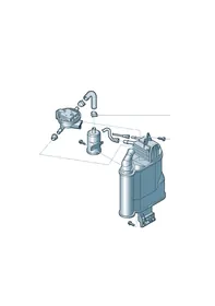 Activated charcoal container — VW GTI factory diagram