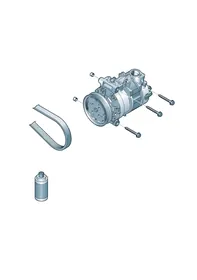 A/C compressor — VW GTI factory diagram