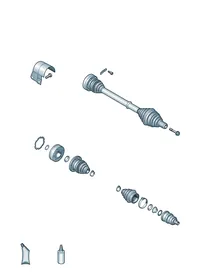 Drive shaft — VW GTI factory diagram