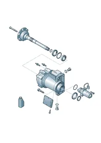 Front axle differential lock — VW GTI factory diagram