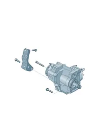 Transmission securing parts — VW GTI factory diagram