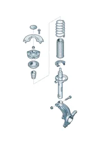 Suspension — VW GTI factory diagram