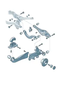 Wishbone — VW GTI factory diagram