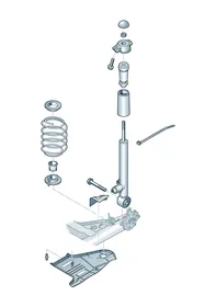 Suspension — VW GTI factory diagram