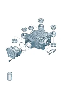 Final drive, complete — VW GTI factory diagram