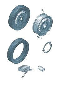 Steel rim — VW GTI factory diagram