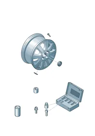 Aluminium rim — VW GTI factory diagram