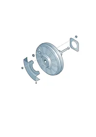 Brake servo — VW GTI factory diagram