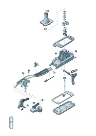 Selector mechanism — VW GTI factory diagram
