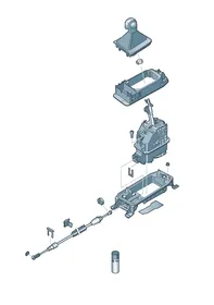 Selector mechanism — VW GTI factory diagram
