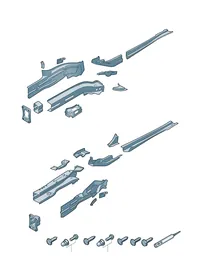 Side member — VW GTI factory diagram
