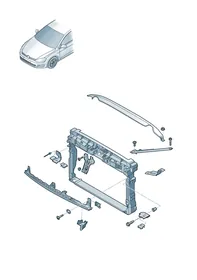 Lock carrier — VW GTI factory diagram