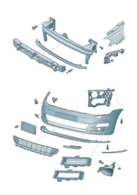 Bumper — VW GTI factory diagram