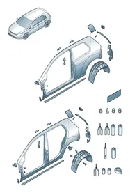 Side part — VW GTI factory diagram