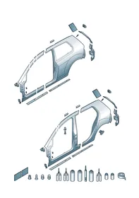 Sectional parts — VW GTI factory diagram
