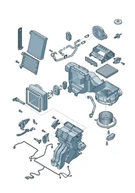 Air conditioning — VW GTI factory diagram