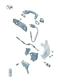 Door lock — VW GTI factory diagram
