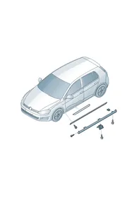 Widened sill panels — VW GTI factory diagram