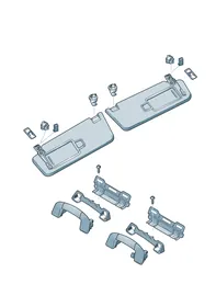 Sun visor — VW GTI factory diagram