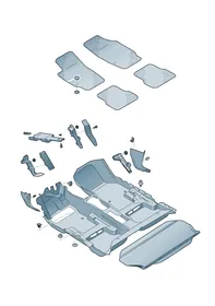 Floor covering — VW GTI factory diagram