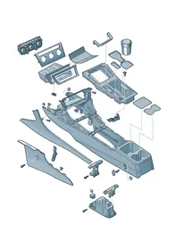 Centre console — VW GTI factory diagram