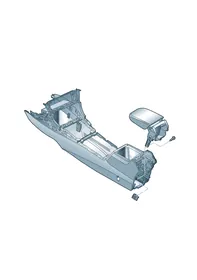 Middle armrest — VW GTI factory diagram