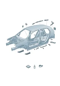 Noise insulation plate — VW GTI factory diagram