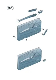 Door panel — VW GTI factory diagram