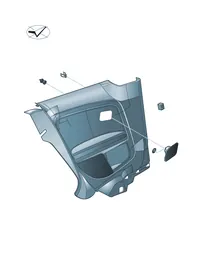 Side panel trim — VW GTI factory diagram