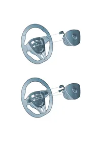 Airbag unit — VW GTI factory diagram