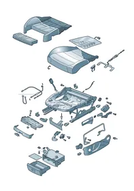 Seat — VW GTI factory diagram