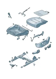 Seat frame — VW GTI factory diagram