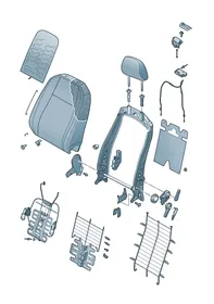 Backrest — VW GTI factory diagram