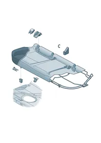 Seat — VW GTI factory diagram