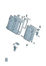 Backrest, split — VW GTI factory diagram