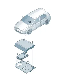 Control unit — VW GTI factory diagram