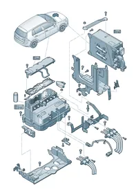 Power and control electronics — VW GTI factory diagram