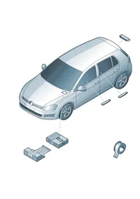 Control unit — VW GTI factory diagram