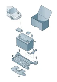 Battery — VW GTI factory diagram