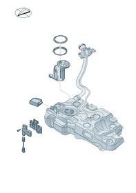 Fuel delivery unit and sender — VW GTI factory diagram