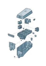Central electrics — VW GTI factory diagram