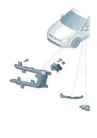 LED day lights — VW GTI factory diagram