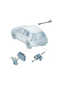 Electrical parts — VW GTI factory diagram