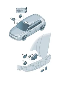 Switch on roof — VW GTI factory diagram