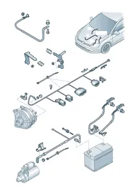 Wiring set — VW GTI factory diagram